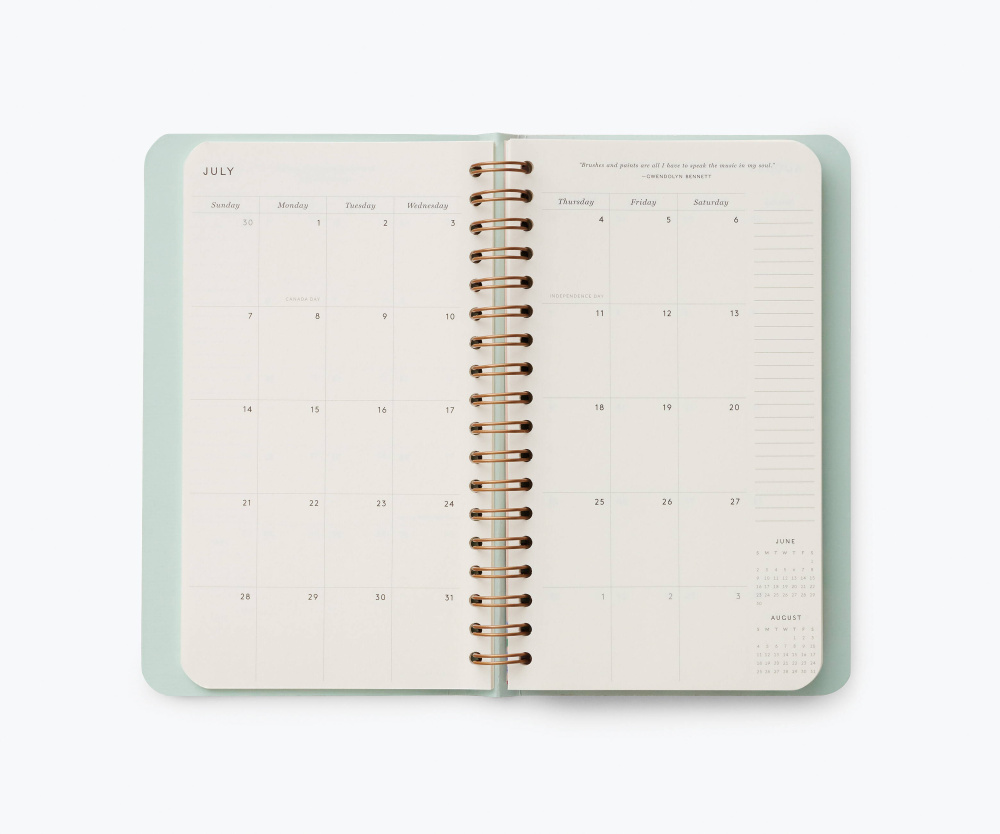 2024 Blossom Pocket Spiral Planner Rifle Paper Co Keiserens nye trær